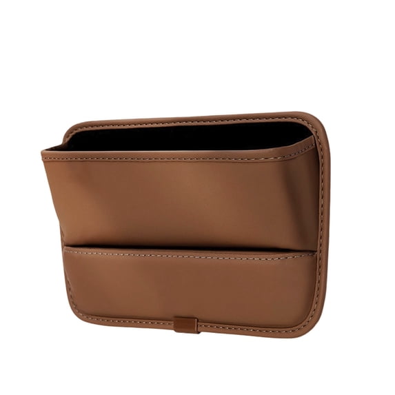 Car Seat Gap Filler Organizer, Leather Car Seat Storage Box, Between Seats Organizer for Phones, Keys, Sunglasses, No-Drill Car Console Side Pocket for Most Vehicles (Size/Colour as Pictured)