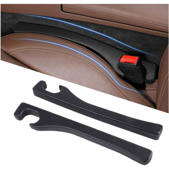 Car Seat Gap Filler Universal Fit Black 2 Pack 15 in