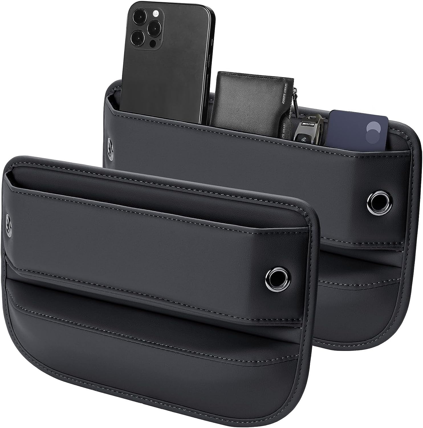 Leather Car Seat Gap Filler Pockets – Thenaji