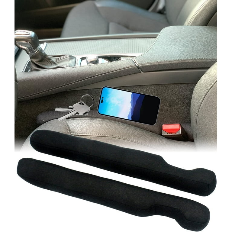 Homaupt Leather Car Seat Gap Filler Universal for Car Truck SUV to Block  The Gap Between Seat and Console Stop Things from Dropping 2 Packs Black