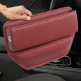 thumbnail image 1 of Car Seat Gap Organizer, Universal Leather Storage Box with Phone Charging Holes, 12x8x2 Inches, for Automotive Interior Organization and Practical Car Storage Solutions, 1 of 8