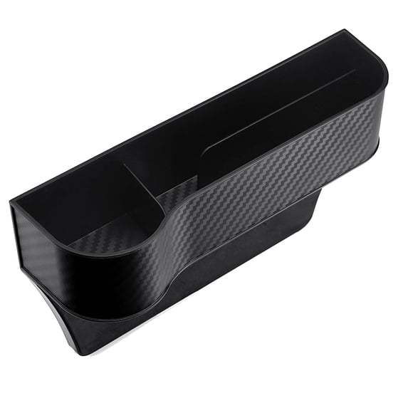 Car Seat Gaps Filler Organizer With Cup Holder & USB Port | Left Side Storage Box for Front Seats | ABS Plastic Slot Saver | 1 Pack