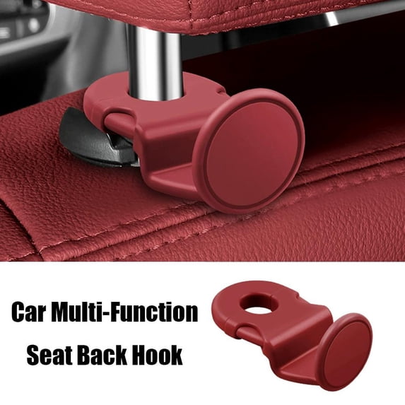Car Seat Headrest Hook - 4 Pack Universal Hanger Organizer for Handbag, Purse, Coat - Heavy Duty Vehicle Storage Solution