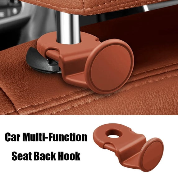 Car Seat Headrest Hook 4 Pack - Universal Hanger Organizer for Handbag, Purse, Coat - Vehicle Storage Solution