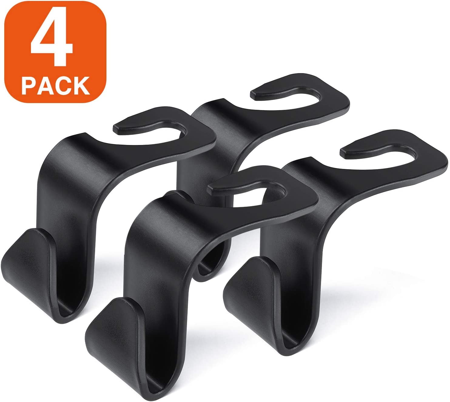 Lebogner Universal Fit Car Seat Headrest Hooks For Storage - 4 Pack : Target