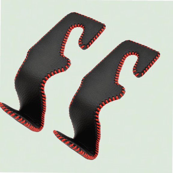 Car Seat Headrest Hooks, Black & Red, 2 Pack