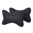 thumbnail image 1 of Car Seat Headrest Support Pillow for Neck Relief - Leather Bone Shape, 1 of 5