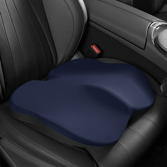 Car Seat Height Booster Cushion with Ergonomic Lumbar Support and Thick Comfort Pad, Driver’s Posture Enhancer for Short Drivers Long Commutes and Improved Visibility on the Road