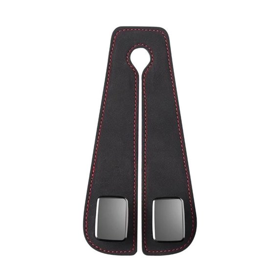 Car Seat Hooks for Headrest, Leather Double Hook Organizer for Hanging Bags Groceries Backpacks, Foldable Car Storage,1pc