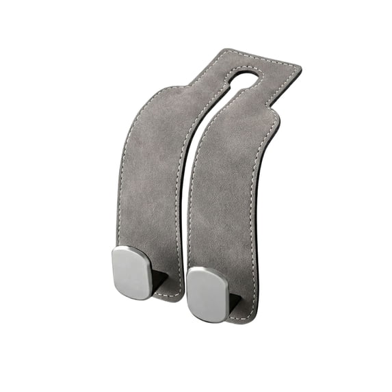 Car Seat HooksforHeadrest, Abs, Gray Hanging Hook, Back Seat Car Organizer, Vehicle Cargo Storage, 2 Set