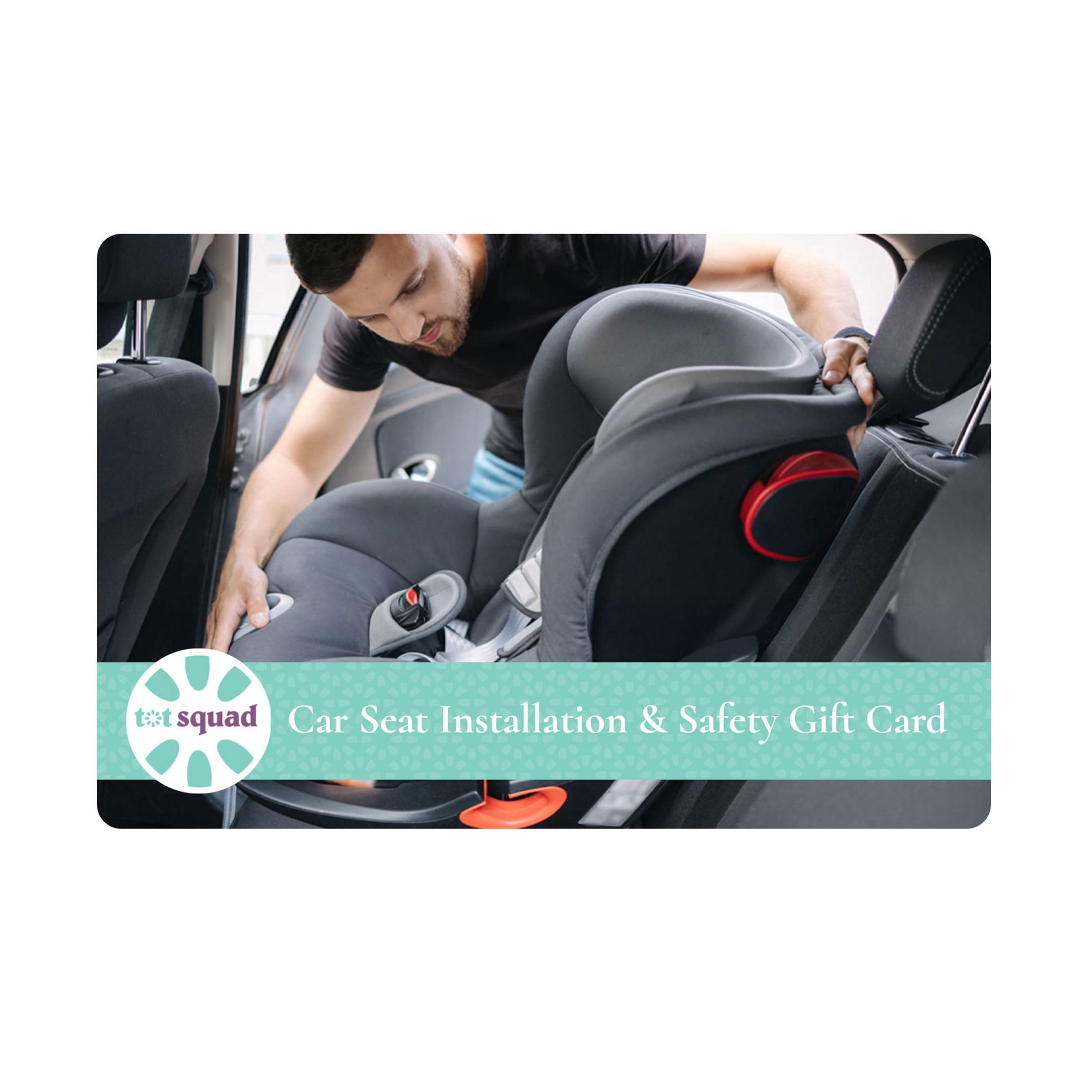 Car Seat Installation & Safety Check with a CPST - Baby Registry Essentials by Tot Squad $25 eGift Card [Email Delivery]