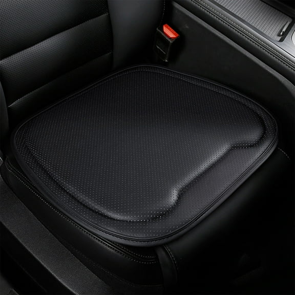 Car Seat Leather Breathable Cushion, 3D Memory Foam Car Seat Covers Cushion Pad, Breathable and Comfortable Driver Seat Cushion, Non-Slip Car Seat Pads for Most Car, SUV, Truck