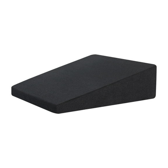 Car Seat Leveling Pad, 13.78-Inch Backseat Wedge Cushion with Pearl Cotton Fill for Vehicle Bed Setup, Road Trips and Camping, Black