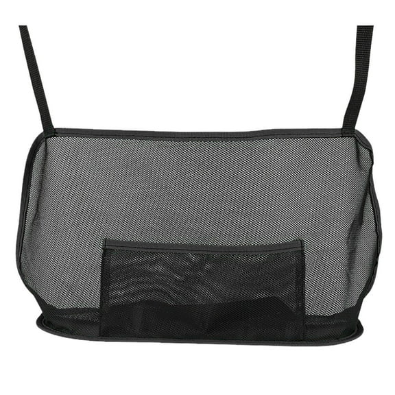 Car Seat Mesh Storage Net Pocket | 2-Pack Stretchable Organizer Bag | 40x26x11.5cm | Front Seat Gap Organizer | No Installation Needed | Pet Barrier & Safe Driving Accessory