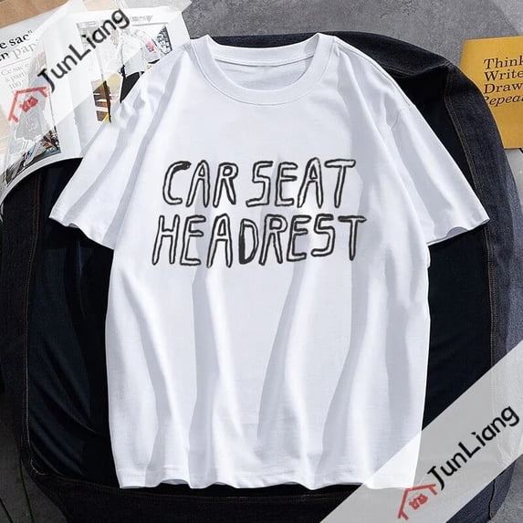 Car Seat Music Band Headrest Classic T-shirt Unisex DMN Long-sleeved Tee Summer Crewneck Black Shirt