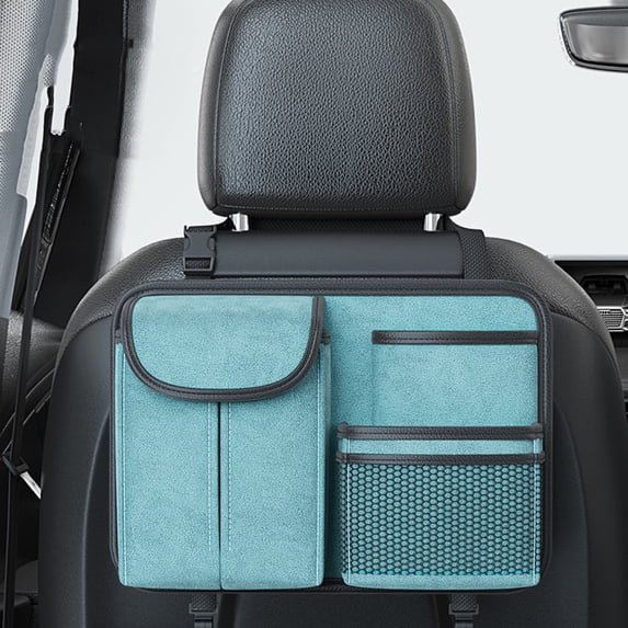Car Seat Organizer, Back Seat Storage Bag, Durable Construction, Multiple Compartments, Keeps Vehicle Interior Tidy and Clutter-free