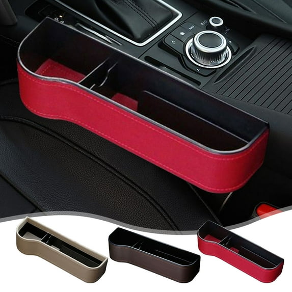 Car Seat Organizer, Driver Side Storage Box with Multiple Pockets for Phones & Keys, Non-slip Design & Universal Fit for Suvs, Sedans, and Trucks to Reduce Clutter,Vsgery
