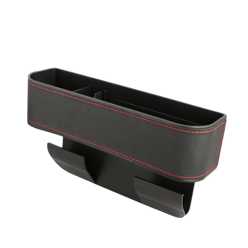 Car Seat Pockets Leather Car Console Side Organizer Seat Gaps Filler