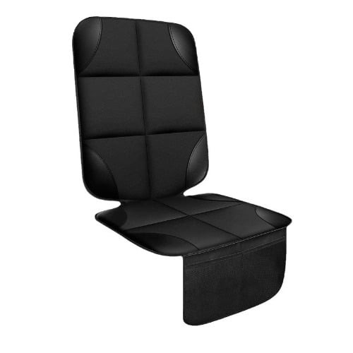 Car Seat Protector 1 Pack Car Seat Cushion Mat Thickest Padding,Waterproof 600D Fabric Car Seat Covers for Non-Slip Backing Mesh Pockets for Baby and Pet (1 Seat Protector)