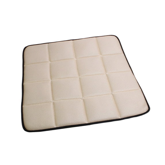Car Seat Protector Mat Car Seat Pad Bamboo Comfortable Universal Breathable Non Slip Car Seat Cushion for Home Office Chair Beige
