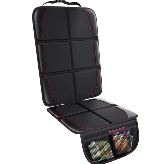 Car Seat Protector with 2 Mesh Pockets, Waterproof 600D Fabric Seat Cover with Non-Slip Backing for SUV, Sedan and Truck