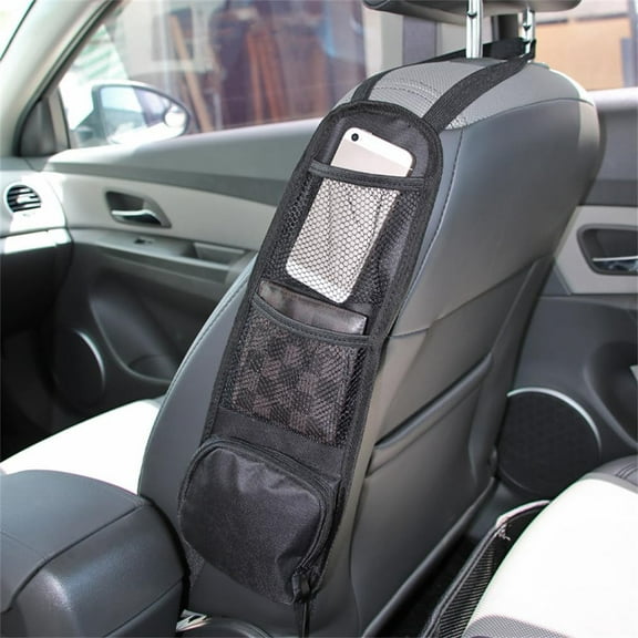 Car Seat Side Organizer, Multi-Pocket Seat Side Organizer, Phones, Drink, Stuff Holder with Mesh Pocket for Cars, Suitable for Cars, SUVs, Trucks