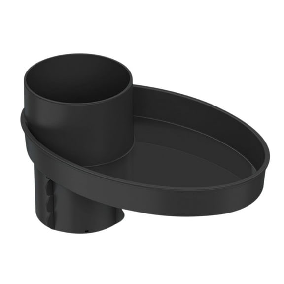 Car Seat Snack Tray - Car Cup Holders - Travel Tray Cup Holder for Car Seat, Rotatable Carseat Cup Holder with Food Trays -Black