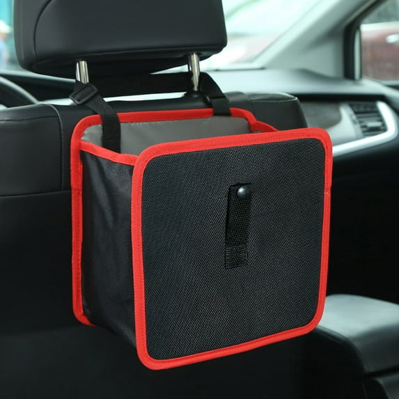 Car Seat Storage Bag with PE Board, Hanging Net Pocket for Trash and Storage, Large Capacity, Durable Cloth, Easy to Clean, Ideal for Cars, Camping, and Travel