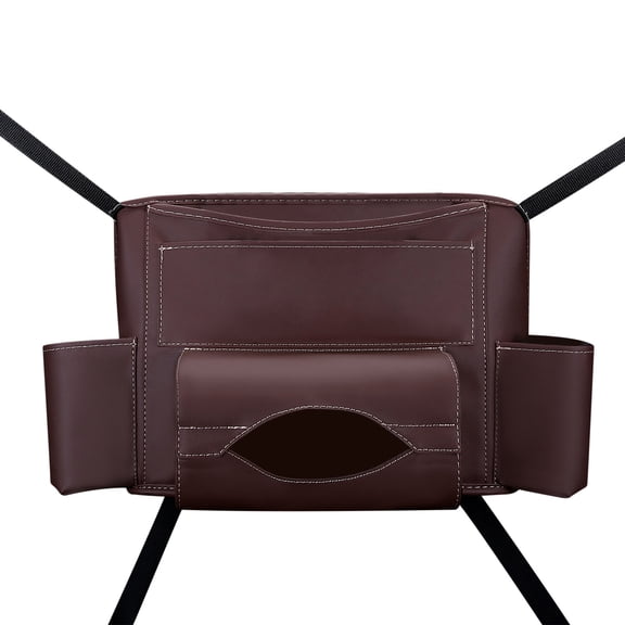 Car Seat Between Storage Bag, Synthetic Leather Multi-Pocket Organizer, 1-Minute Easy Installation, Safe Driving Barrier, for iPad/Phone/Water Bottle, Keep Car Tidy