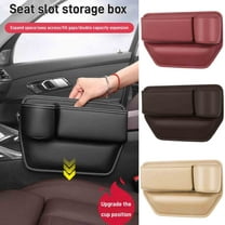 Car Seat Storage Box Between The Seats,Car Seat Gap Filler Organizer Cup Holder,Side Seat Organizer Car Clearance,Universal Fit Car Organizers and Storage Front Seat Gap for Phones, Cards, Keys