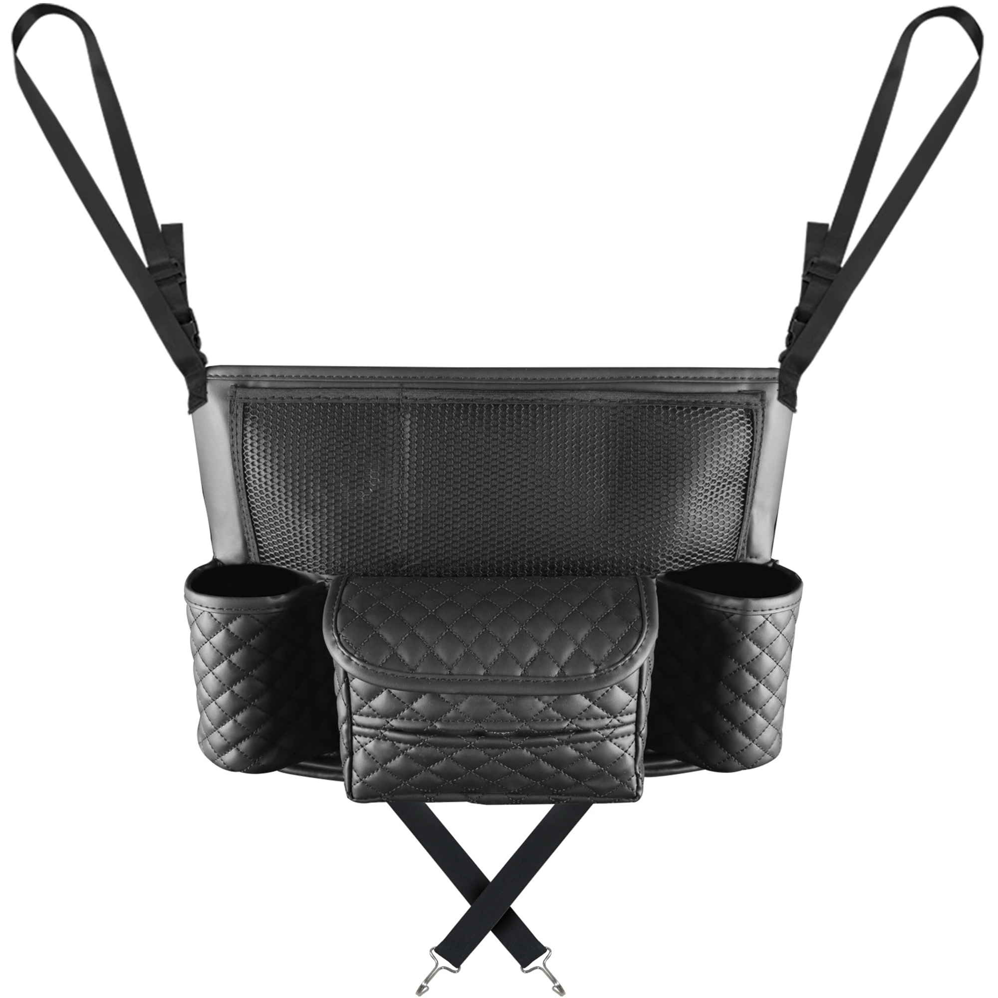 Eyicmarn Car Pocket Handbag Holder PU Leather Organizer Seat Back Net