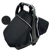 Car Seat Cover for baby, Breathable baby Car Seat Canopy Covers, Patent design, Black