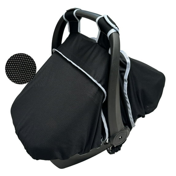 Car Seat Cover for baby, Breathable baby Car Seat Canopy Covers, Patent design, Black