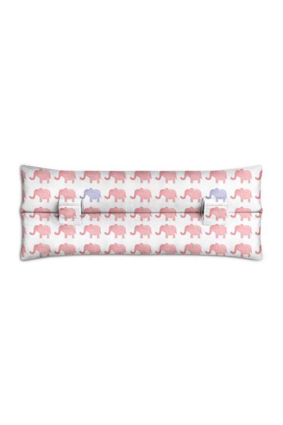 Car Seatbelt Pillow for Women - Gentle Giant Elephant and Floral Art - Perfect for Post-Surgery Peace of Mind