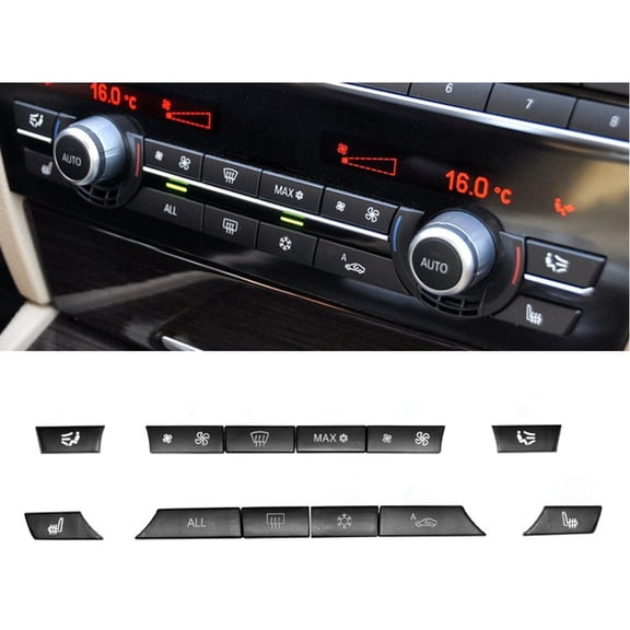 Car Set 12 Button Key Caps A/C Heater Switch Repair Kit For BMW 535i 528i 740i