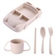 thumbnail image 1 of Car Shaped Tableware Set with Cutlery and Cup - for Kids' Dining Experiences at Home or Outdoor Events, 1 of 3