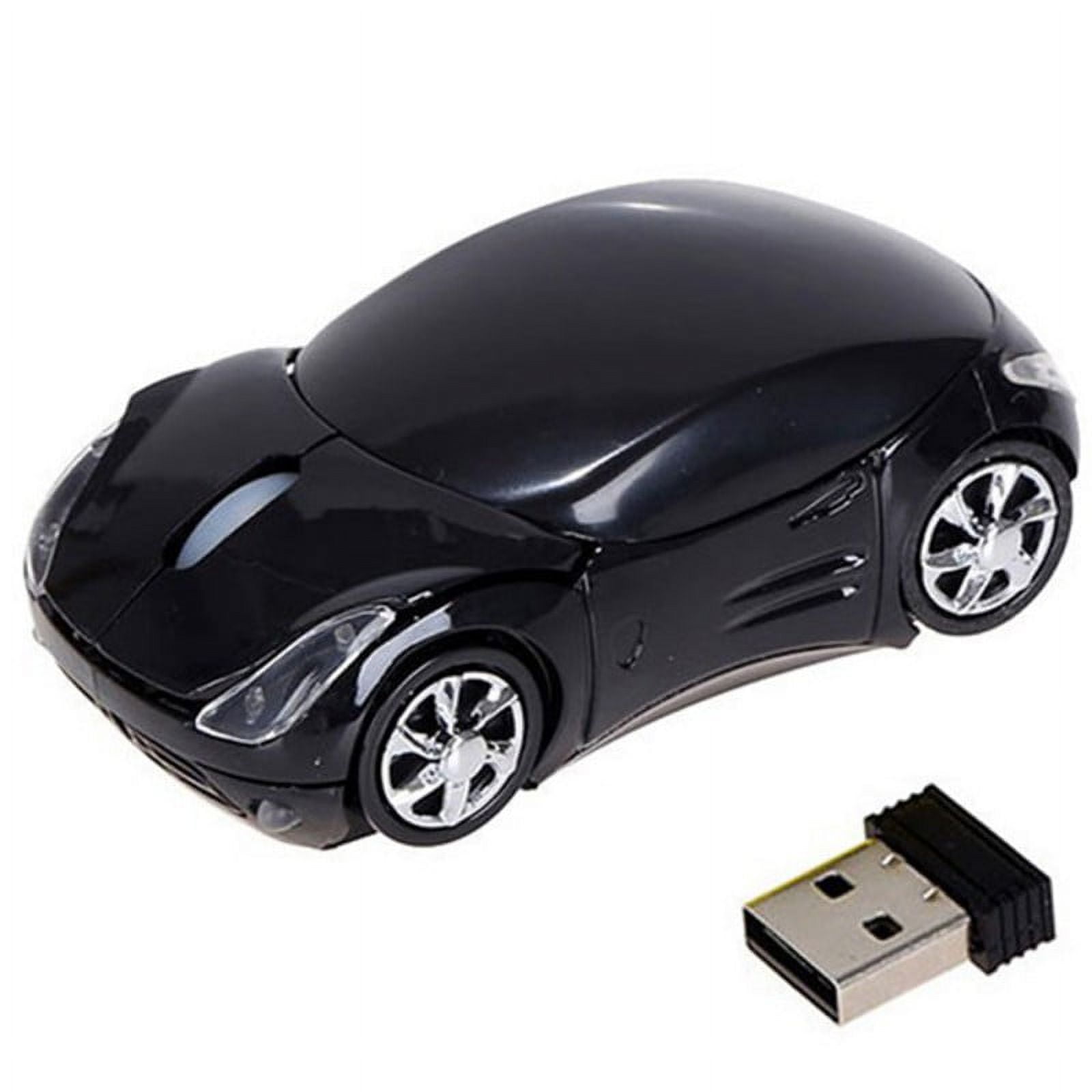Mouse Shaped Computer Car Shaped Wireless Computer Mouse, Ergonomic Gaming Optical Mouse USB ...