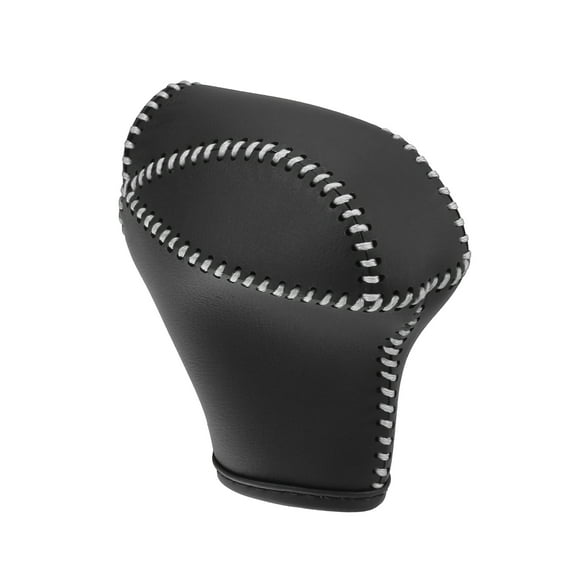 Car Shift Boot Cover Gear Knob Shifter Boot for Kia Sportage 2011-2016 Black Gray Stitches Faux Leather