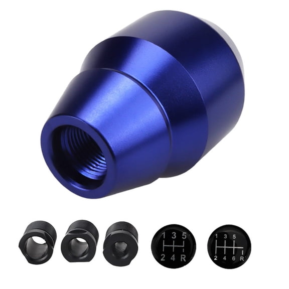 Car Shift Knob Blue, 5/6 Speed Gear Shift Replacement Parts, For Most Models
