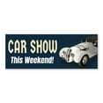 thumbnail image 1 of Car Show 48" x 18" Decal | Advertise Your Business | All Weather Can Apply To Any Surface | Advertising Displays | Made in The USA, 1 of 3