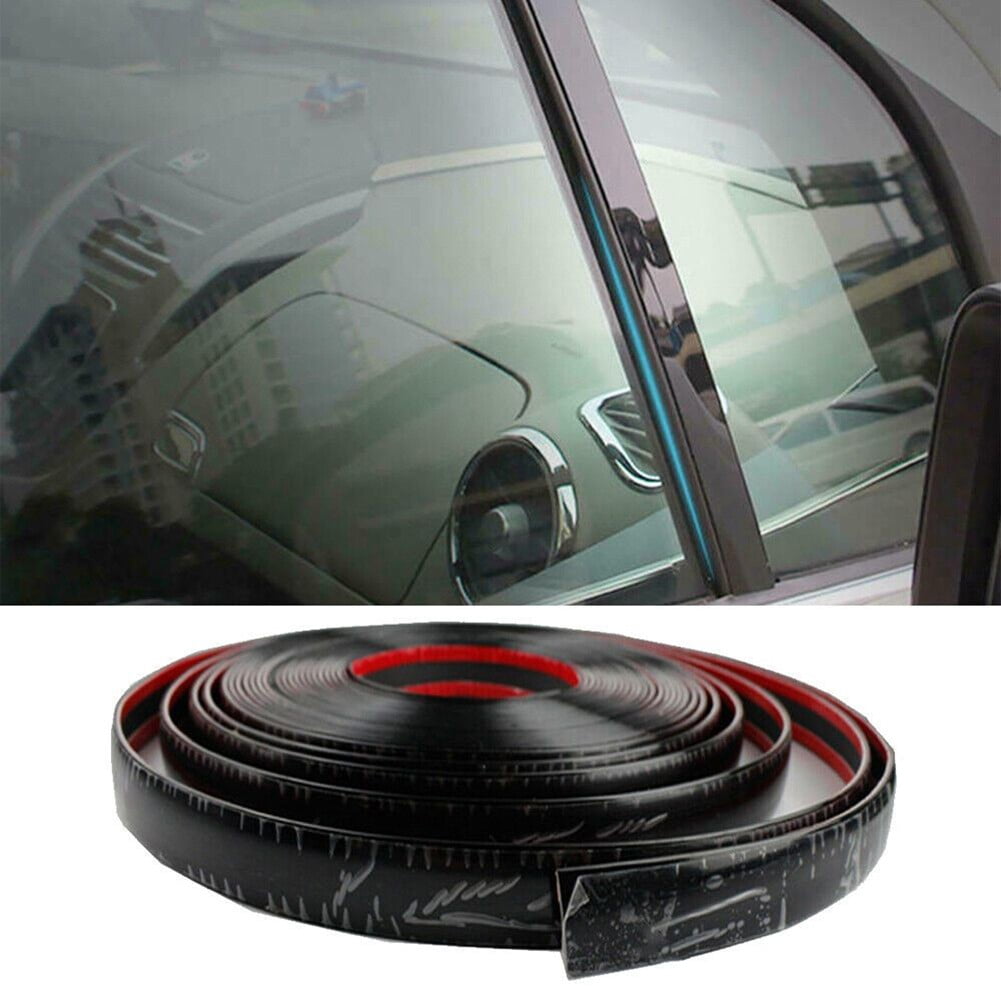 Car Side Door Black Chrome Strip Bumper Protect Trim Tape Sticker 10Mm ...
