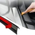 thumbnail image 1 of Car Side Window Seal Strip 4m Rubber Weatherstrip Window Gap Filler Reduce Vibration Noise Insulation V Shape Seal Strips, 1 of 6
