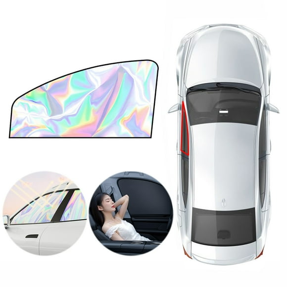 Car Side Window Shades, Blackout 99% Side Window Sun Shade Covers, Titanium Silver Sunscreen Layer M-agnetic Car Privacy Curtains, Universal SunShade for Car Keeps Interior Cool