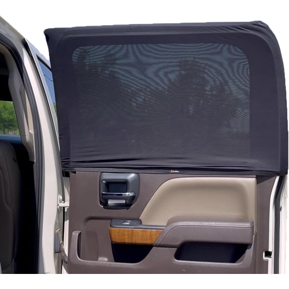 Car Side Window Sun Shade (Pack of 2) | Stretchable & Breathable Car Window Screens for Complete Sun & Privacy Protection | Fits Most Truck, SUV and Minivan (XL 46" x 26")