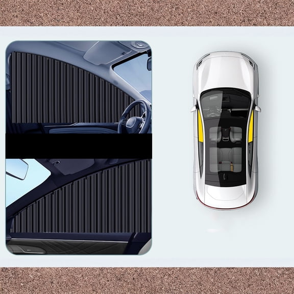Car Side Window Sun Shades, Magnetic Privacy Black 2 Pcs Auto Sunshades, Keeps Cooler For All Ages Sleeping & Car Interior Protection