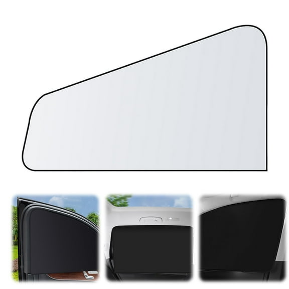Car Side Window Sun Visor with Magnets - Heat Blocking Shade Curtain for Driver Side,Titanium Silver,Dark & Comfortable for Summer Driving