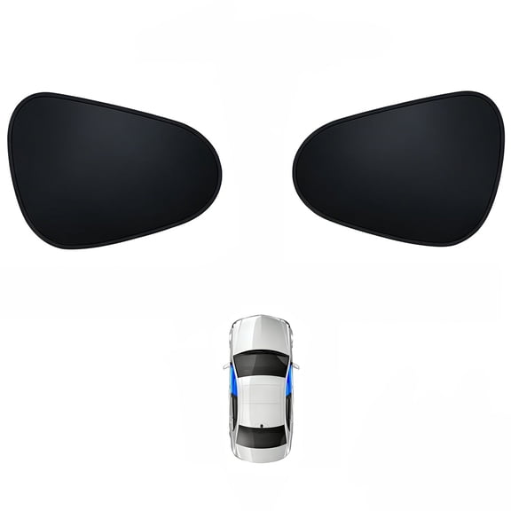 Car Side Window Sunshade, Static Cling UV Protection Sun Shade 2pc Front for Universal Fit Most Vehicles