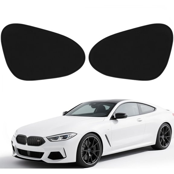 Car Side Window Sunshade, Static Cling UV Protection Sun Shade, Universal Fit for Most Vehicles (2pc Front)