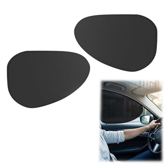 Car Side Window Sunshade, Static Cling UV Sun Shade Universal Fit for Most Vehicles (2PC Front)