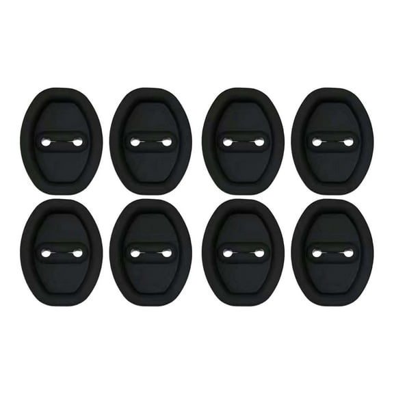 Car Silicone Door Latch Protective Cover, 8 pcs Car Door Lock Latches Silent Shock Cover, Vehicle Doors Locks Guard Stopper Set Auto Accessories, Universal Silicone Protection Latches Covers